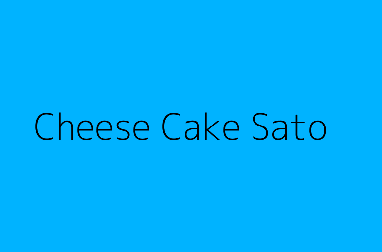 Cheese Cake Sato